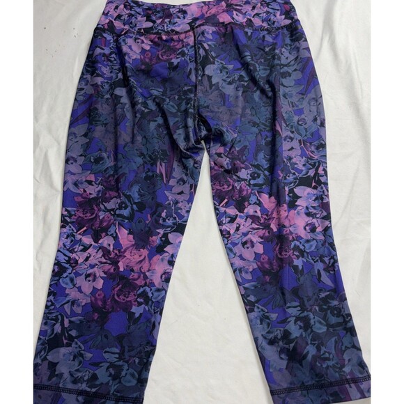 Danskin Now Pants Colorful Yoga Leggings Quick Dry Capri Floral Athletic Gym G - Picture 2 of 11